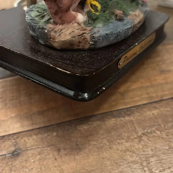 Vintage precious collection boy with dogs lamp - Picture 8 of 8